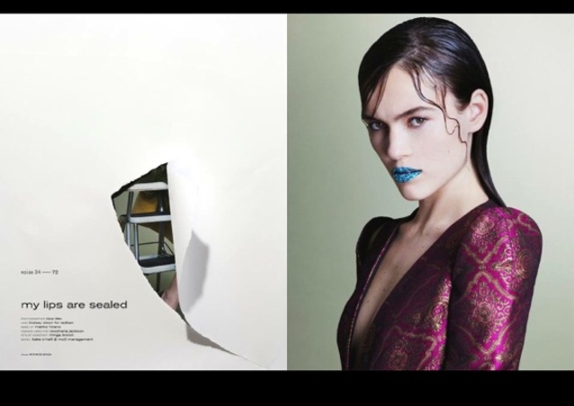 Noi.se magazine 
Photo Nico lliev
Make up Mirako Hirano
Stylist Rowshana Jackson
Model Katie McNeil