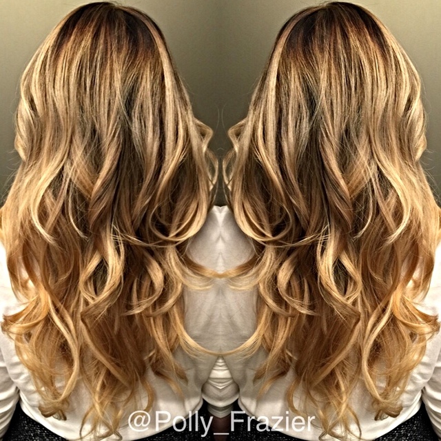 Painted with 30 volume  joico cream lightener RoMaxx  lightly shampooed the RoZen applied and blown into the hair ❤️