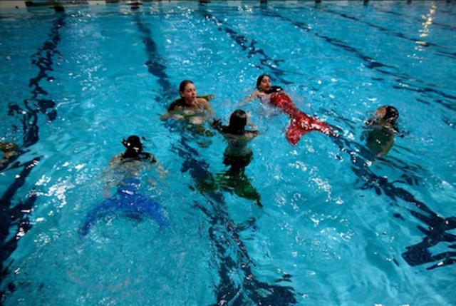 swimming