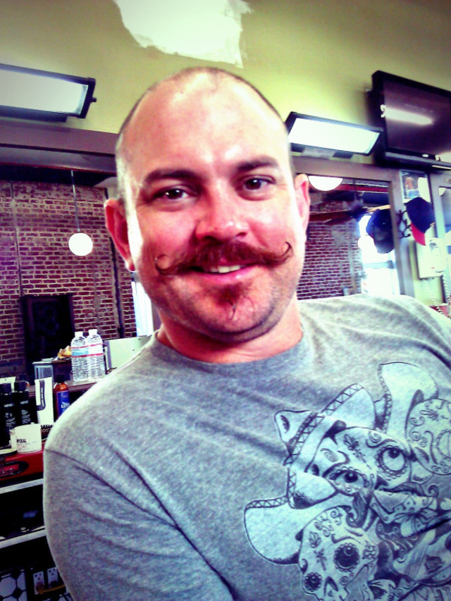 cut and styled the stache