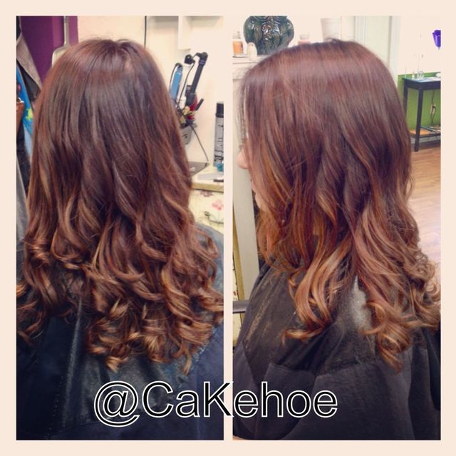 fall ombré warm tones