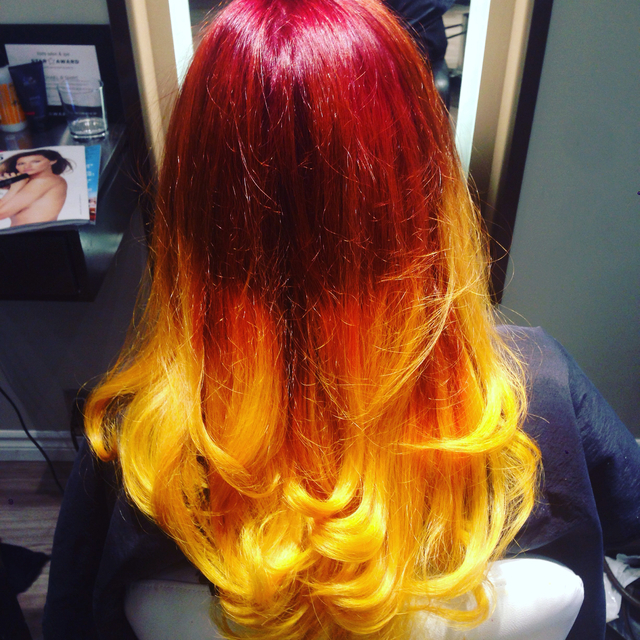 Red ombré 