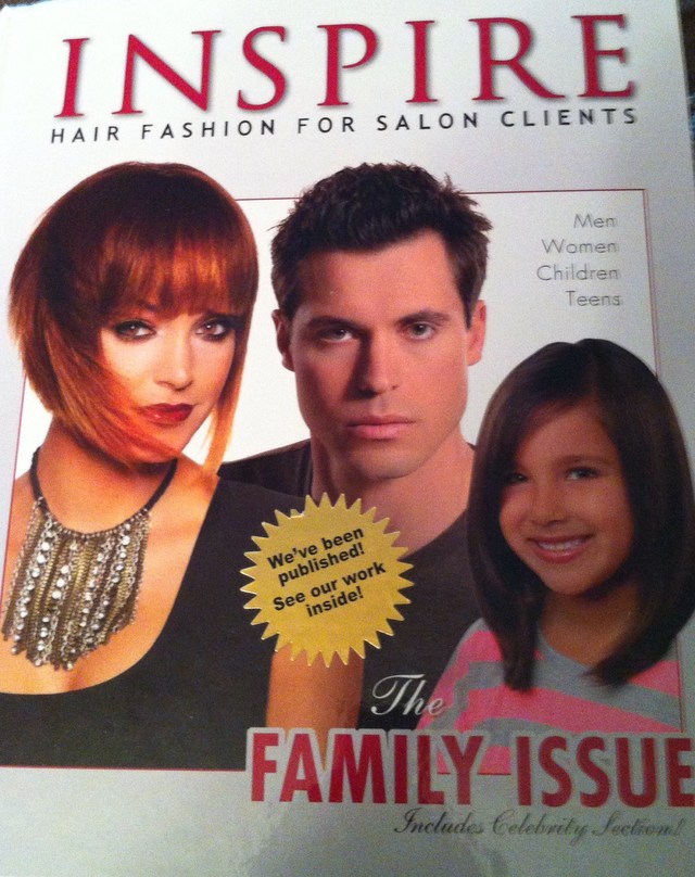 INSPIRE Hair Book Vol 89  My work is in here.. Men's Section - 6th Model