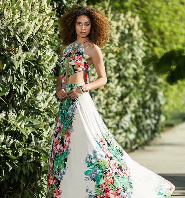 Model Amanda Rouse. Hair and makeup by Danielle O'Connor. Photo by Bart Cepek. Wardrobe stylist Tanya Carnahan. Designer Meagan Jones of Rooney Mae Couture.