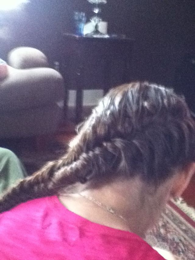 fish tail/French braid