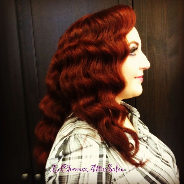 flaming finger waves