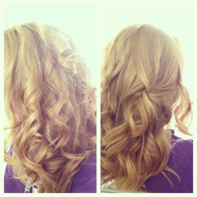 flat iron curls 