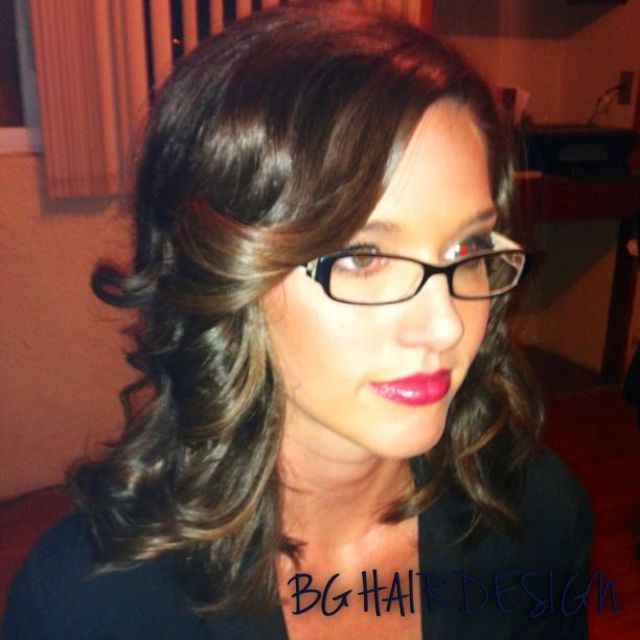 flat iron curls