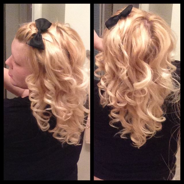 flat iron curls