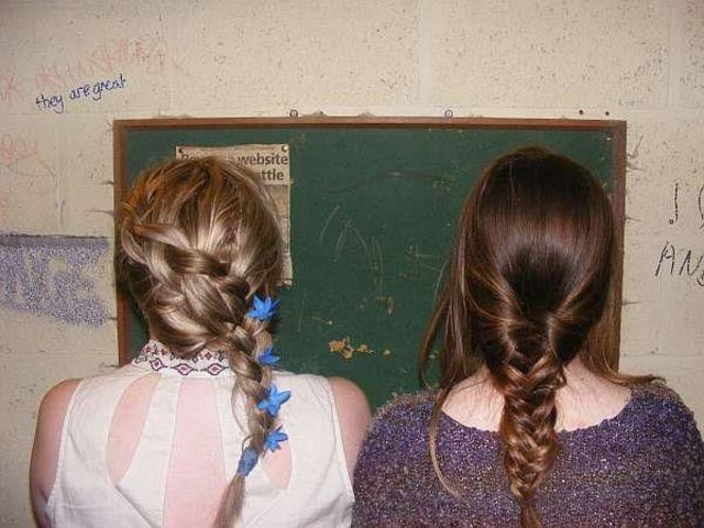 floral dutch braid and fishtail plait
