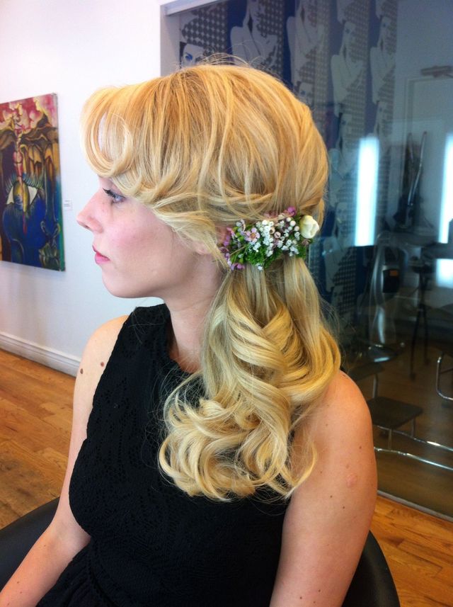 flowers in the hair 