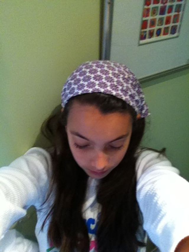 flowery half-bandanas