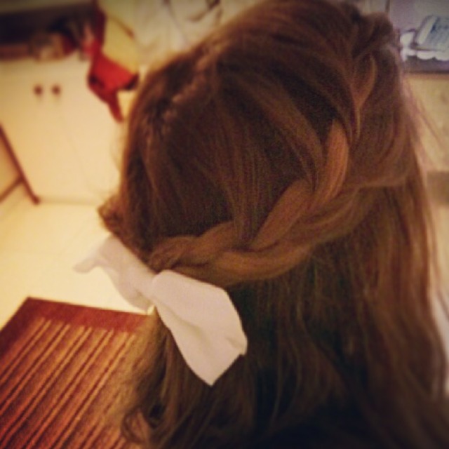 french bride with bow tie