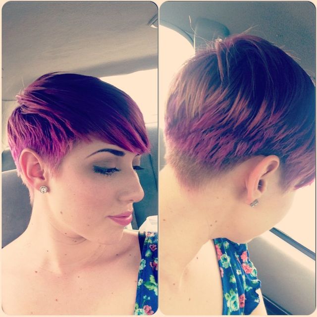 fresh hair cut.