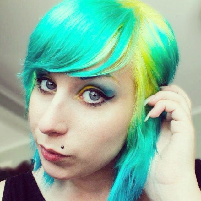 fresh yellow to blue