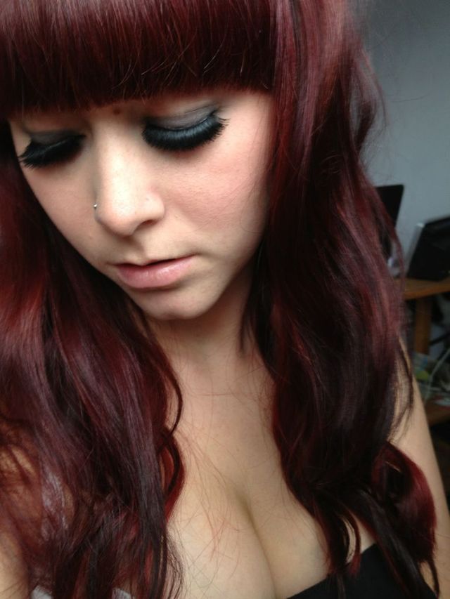 freshly coloured new bangs