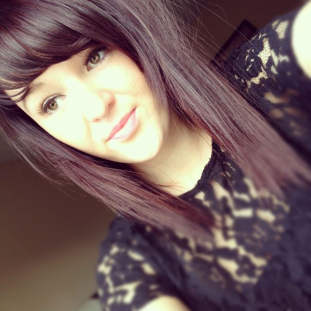 freshly dyed and straightened 