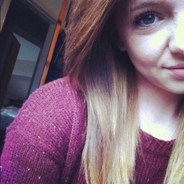 freshly dyed hair