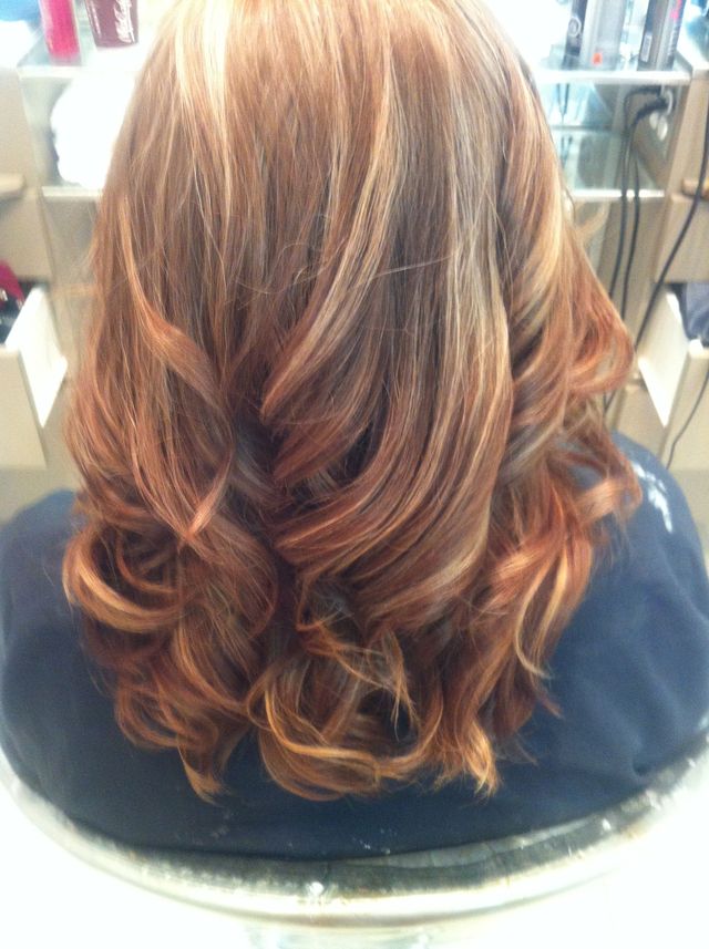 from black to highlites and brown