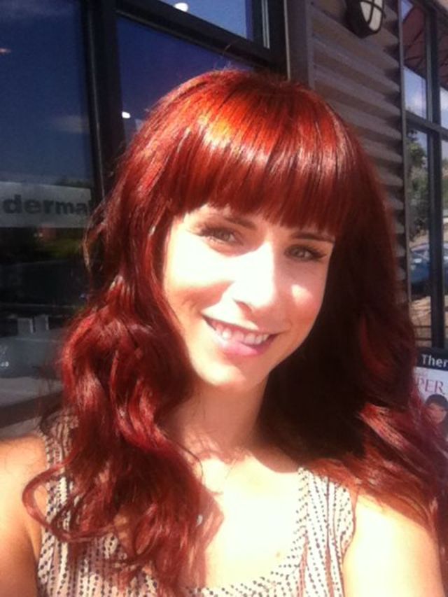 from brunette to red