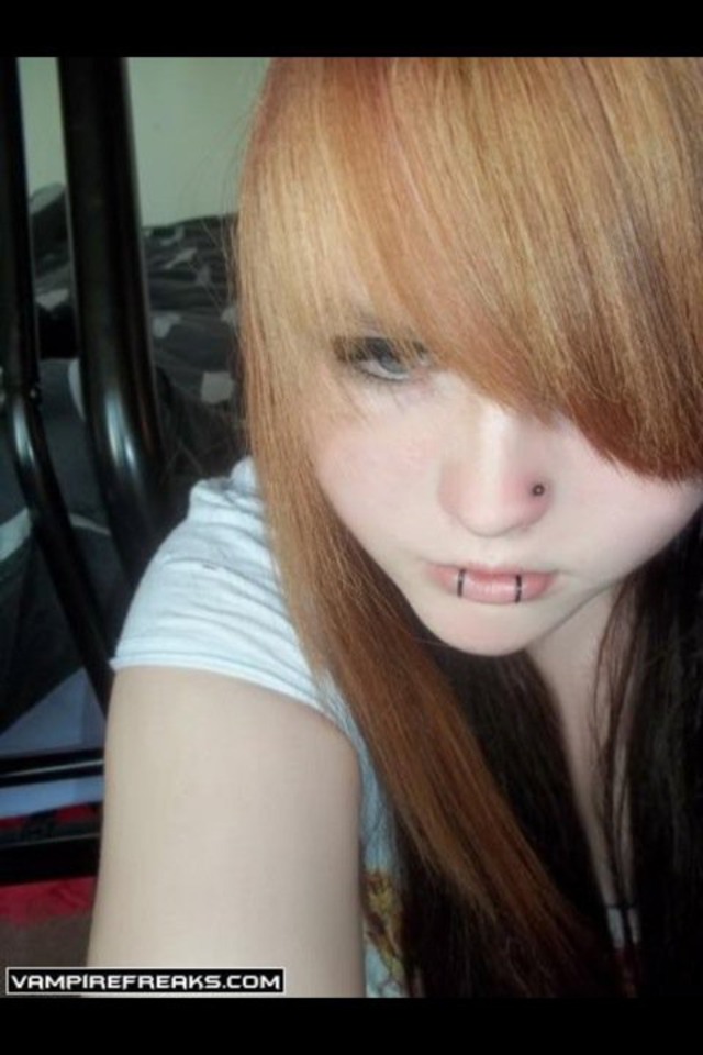 ginger bangs
