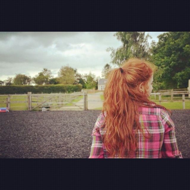 ginger pony tail