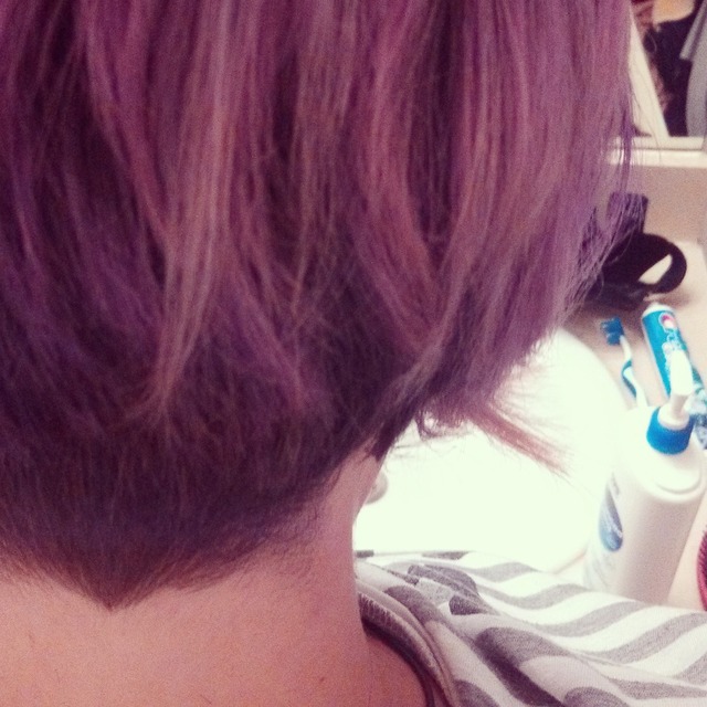 got bored, cut my hair (backview)