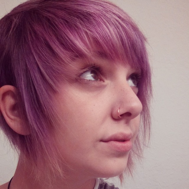 got bored, cut my hair.