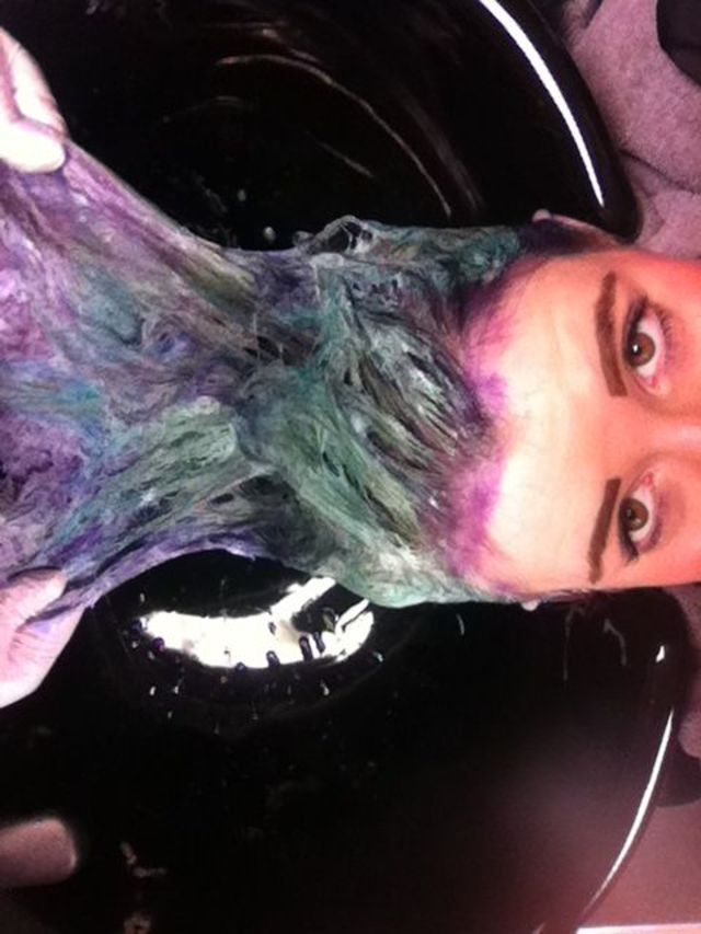 green bleach bath