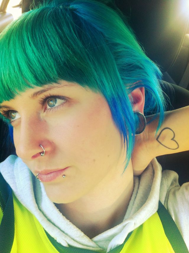 green blue