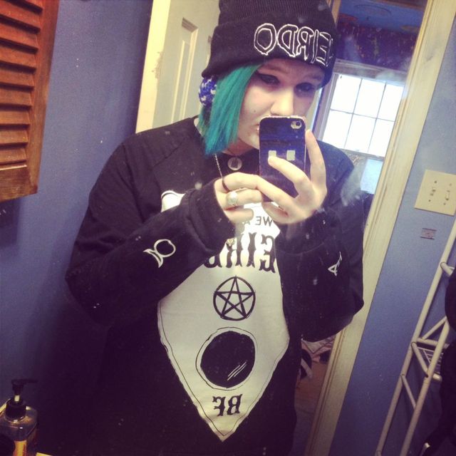 green hair!