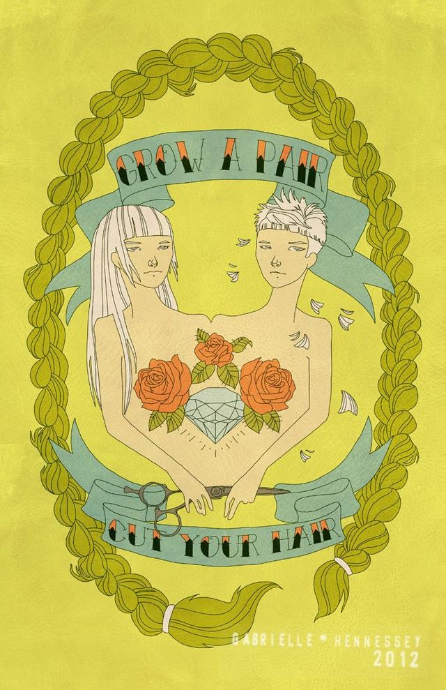 "grow a pair" by Gabrielle Hennesy 