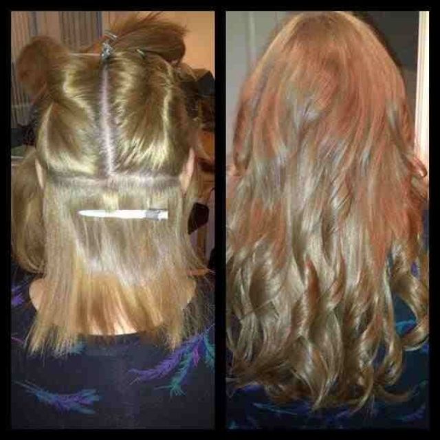 hair extensions done by me