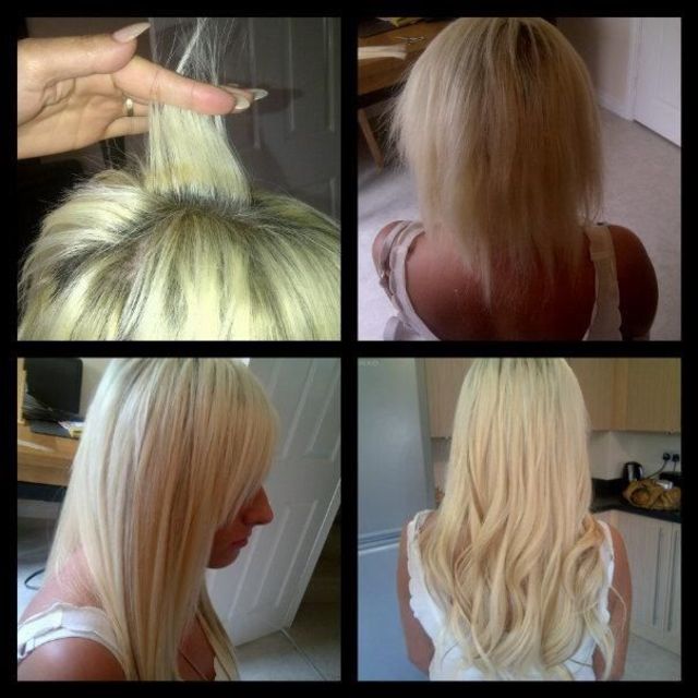 hair extensions done by me