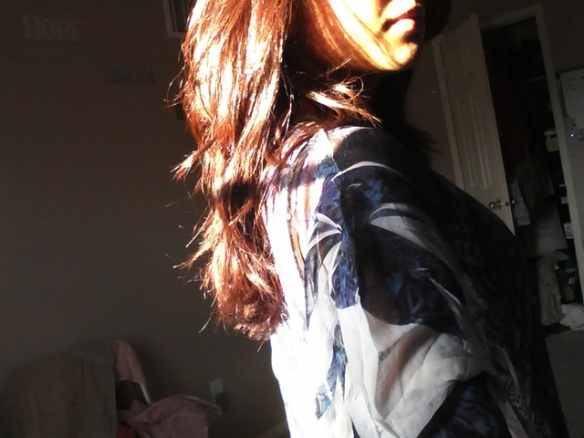 hair in the sunlight