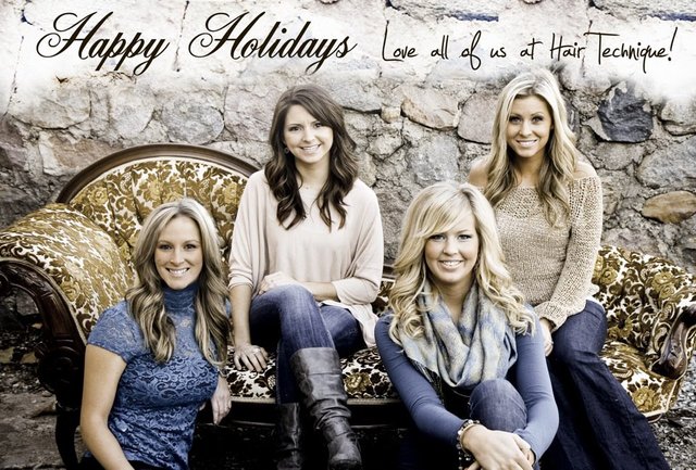Hair Technique Holiday Card