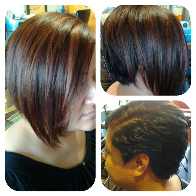 haircut and color n hilight