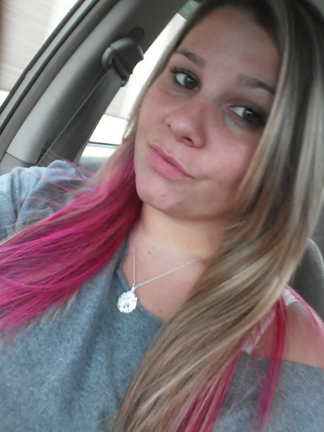 half blonde half pink