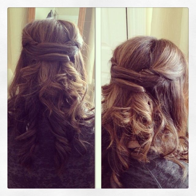half up hair do