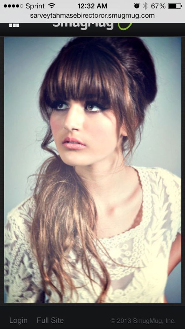 half up half down 60s inspired. model Lexie. photo by Sarvey Tahmasebi-Rector. hair and makeup by me. 