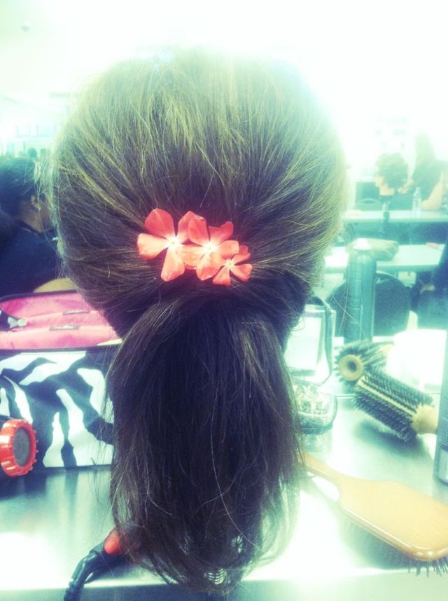 half up-do