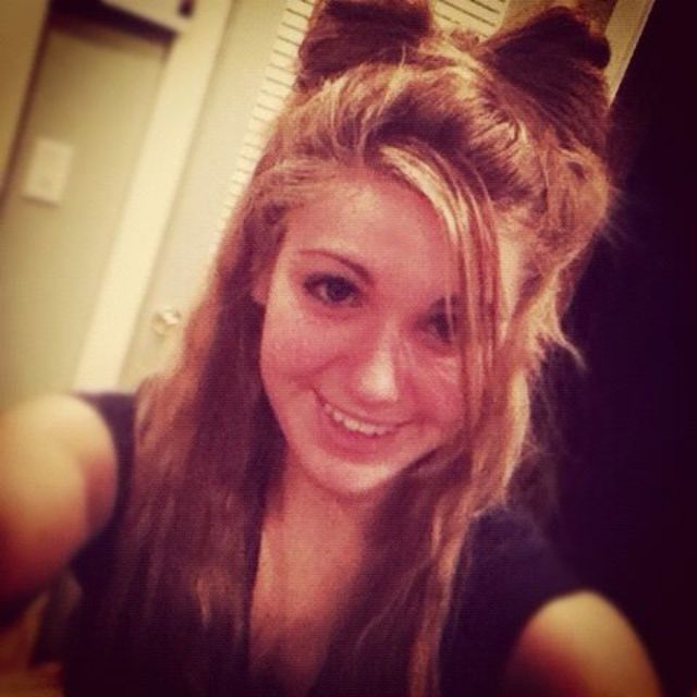 half-up bow