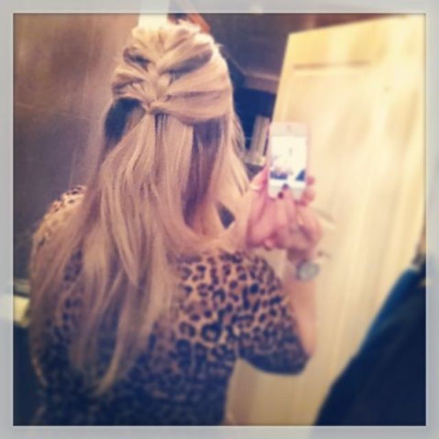 half-up french braid