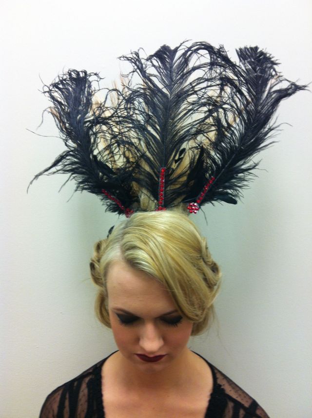 headress made of her hair