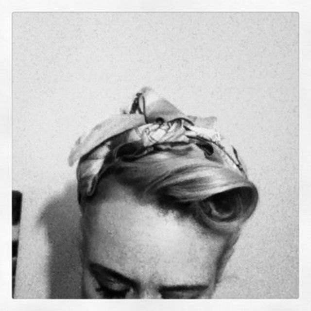 headscarf with roll