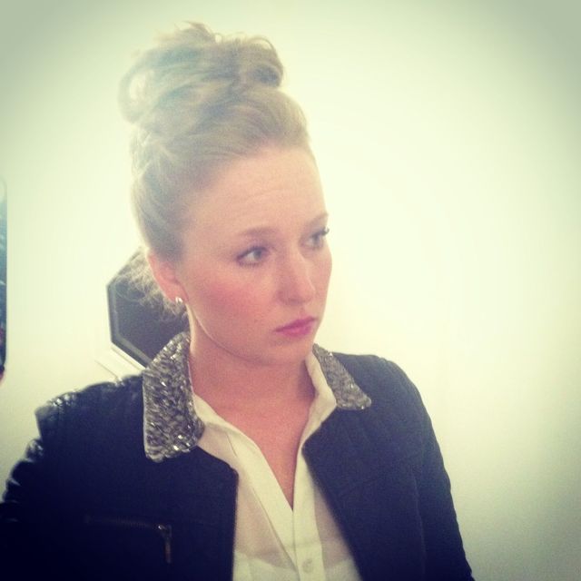'high as it goes' messy bun