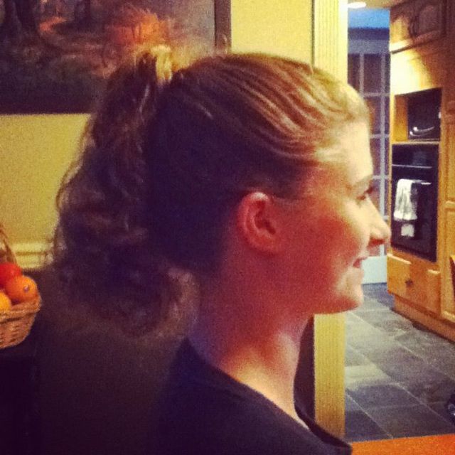 high ponytail