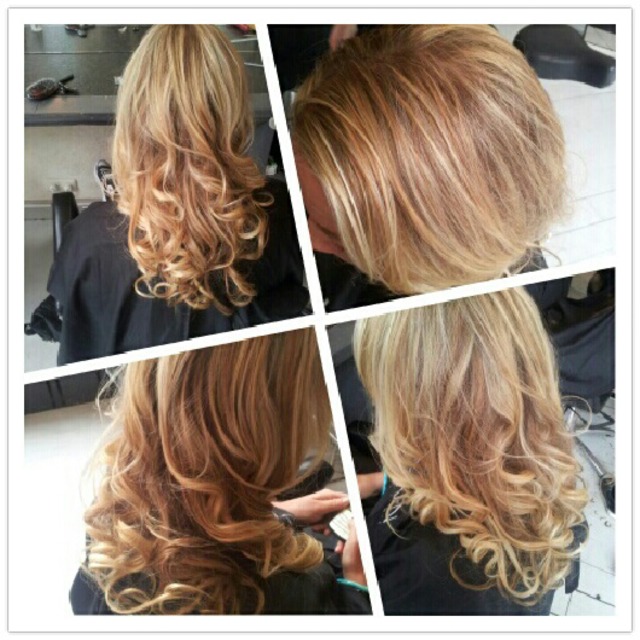 highlights and curls