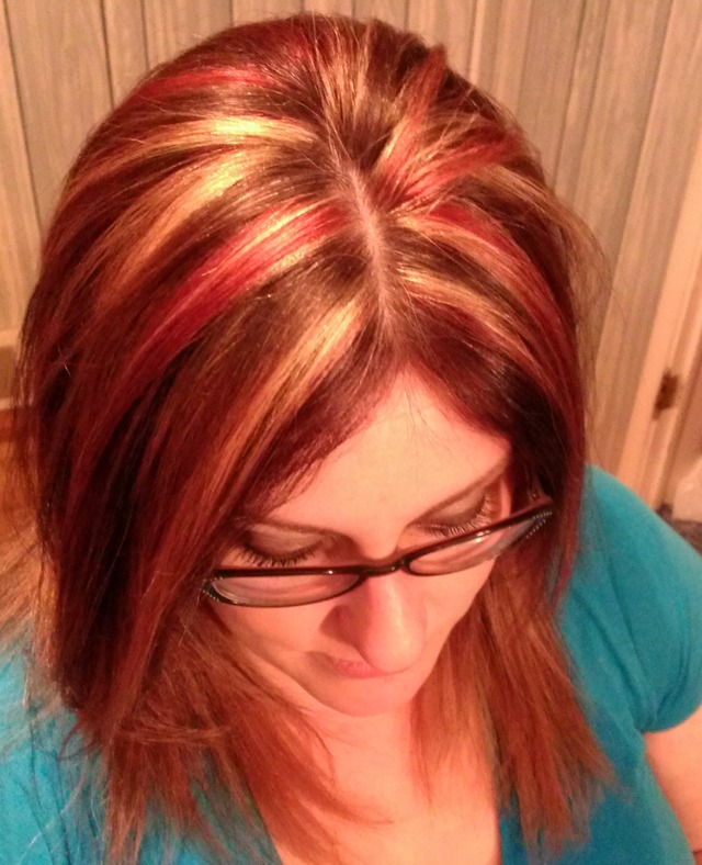 highlights and red lowlights