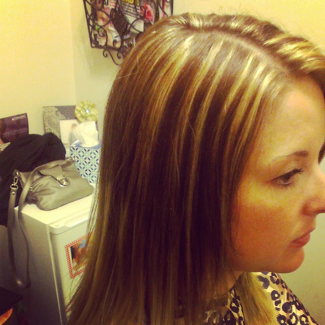 highlights on ombre